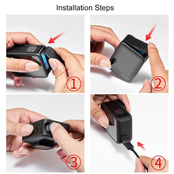 PULUZ Metal Dustproof Side Interface Cover for GoPro HERO10 Black / HERO9 Black (Black) - Image 8
