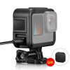 PULUZ Chargeable PA Frame Mount Cage with Cold Shoe Base Slot for GoPro HERO13 Black / 12 Black / 11 Black / 11 Black Mini / 10 Black / 9 BlackBlack)