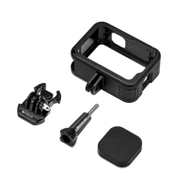 PULUZ Chargeable PA Frame Mount Cage with Cold Shoe Base Slot for GoPro HERO13 Black / 12 Black / 11 Black / 11 Black Mini / 10 Black / 9 BlackBlack) - Image 8