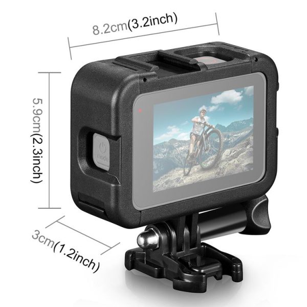 PULUZ Frame Expansion PA Cage with Side Interface Cover for GoPro HERO13 Black / 12 Black / 11 Black / 10 Black / 9 Black (Black) - Image 3