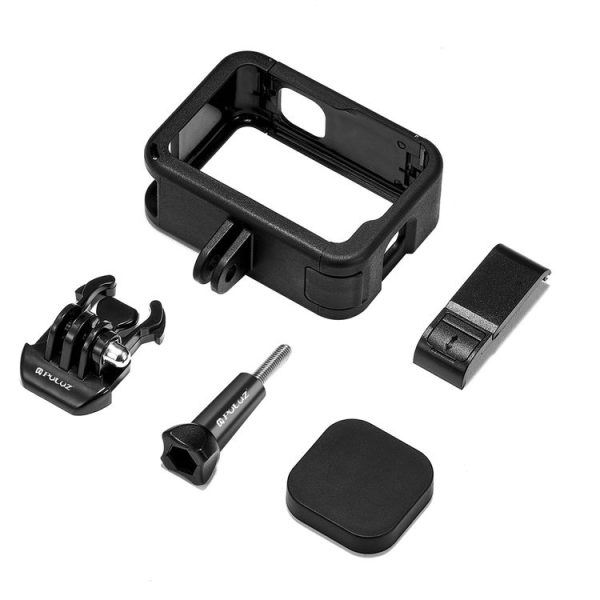 PULUZ Frame Expansion PA Cage with Side Interface Cover for GoPro HERO13 Black / 12 Black / 11 Black / 10 Black / 9 Black (Black) - Image 9