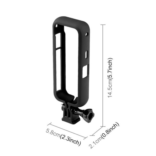 PULUZ PC Protective Frame for Insta360 ONE X2, with Adapter Mount & Screw (Black) - Image 2