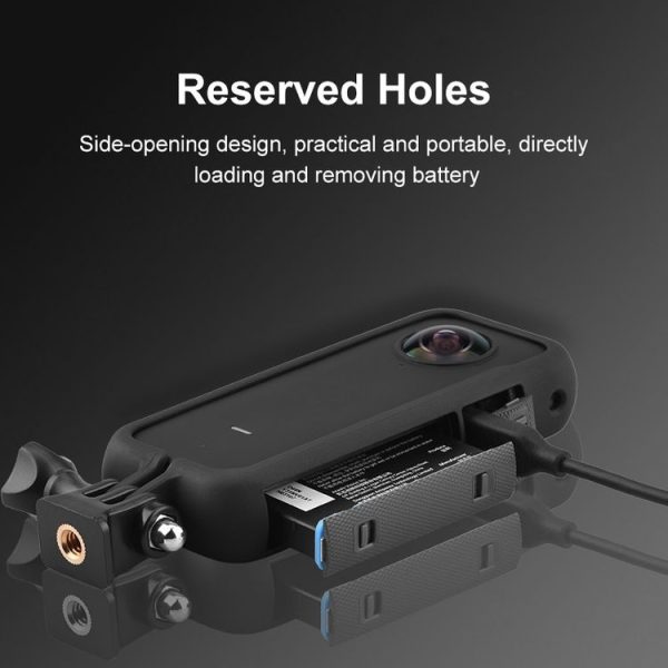 PULUZ PC Protective Frame for Insta360 ONE X2, with Adapter Mount & Screw (Black) - Image 5