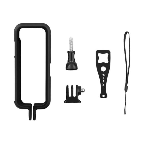 PULUZ PC Protective Frame for Insta360 ONE X2, with Adapter Mount & Screw (Black) - Image 8