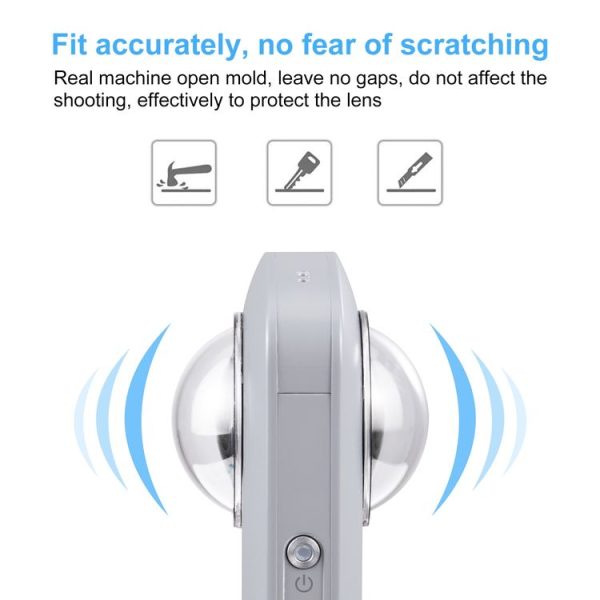 PULUZ Lens Guard PC Protective Cover Kits for Ricoh Theta SC2 / S / V (Transparent) - Image 3