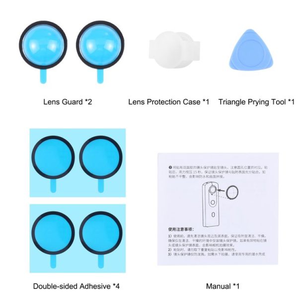 PULUZ Lens Guard PC Protective Cover Kits for Ricoh Theta SC2 / S / V (Transparent) - Image 6