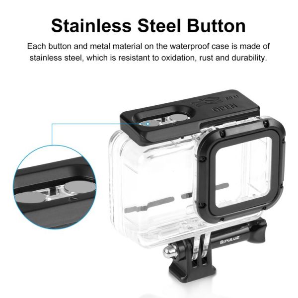 PULUZ 60m Underwater Depth Diving Case Waterproof Camera Housing for Insta360 One RS 4K Edition (Transparent) - Image 3