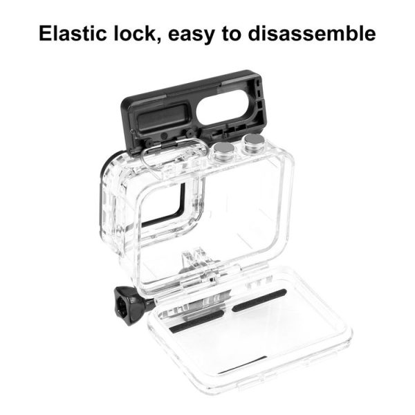 PULUZ 60m Underwater Depth Diving Case Waterproof Camera Housing for Insta360 One RS 4K Edition (Transparent) - Image 4