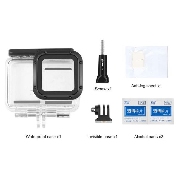 PULUZ 60m Underwater Depth Diving Case Waterproof Camera Housing for Insta360 One RS 4K Edition (Transparent) - Image 7