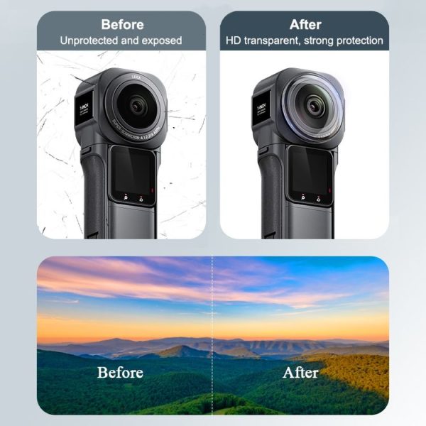 PULUZ Lens Guard PC Protective Cover for Insta360 ONE RS 1-Inch 360 Edition - Image 6