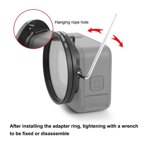 PULUZ 52mm CPL + UV Lens Filter with Adapter Ring for GoPro HERO12 Black / 11 Black / 11 Black Mini / 10 Black / 9 Black - Image 3