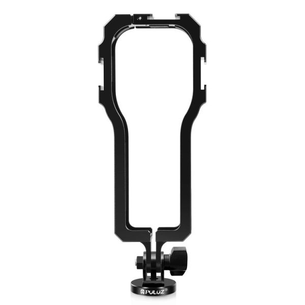 PULUZ Protective Cage Rig Housing Frame with Cold Shoe for Insta360 ONE RS 1-Inch 360 Edition (Black) - Image 2