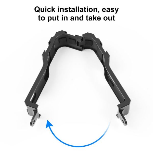PULUZ Protective Cage Rig Housing Frame with Cold Shoe for Insta360 ONE RS 1-Inch 360 Edition (Black) - Image 5