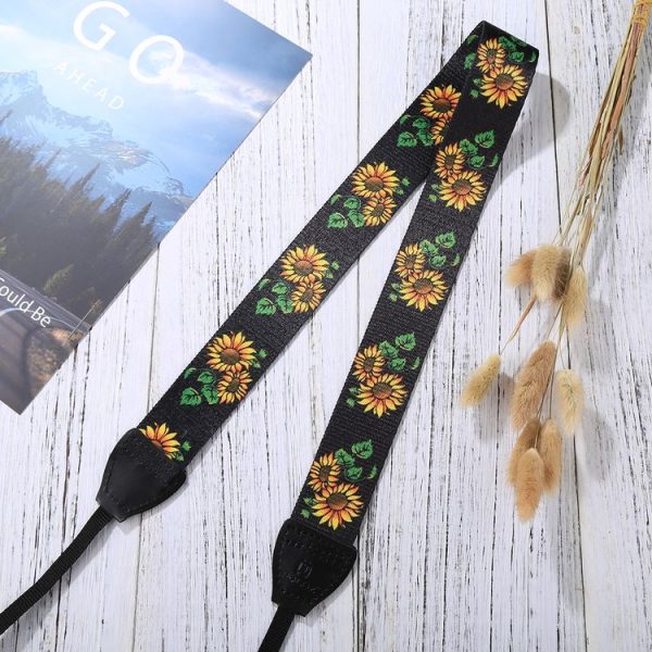PULUZ Retro Ethnic Style Multi-color Series Sunflower Shoulder Neck Strap Camera Strap for SLR / DSLR Cameras - Image 10