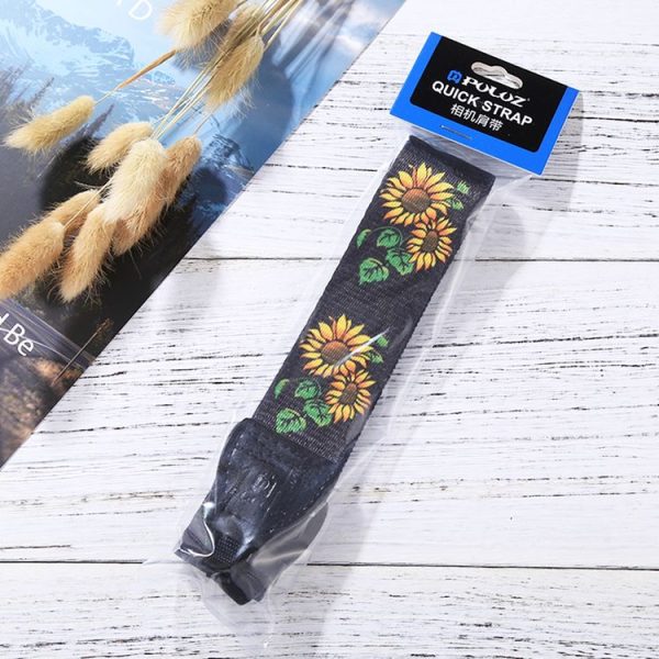 PULUZ Retro Ethnic Style Multi-color Series Sunflower Shoulder Neck Strap Camera Strap for SLR / DSLR Cameras - Image 11