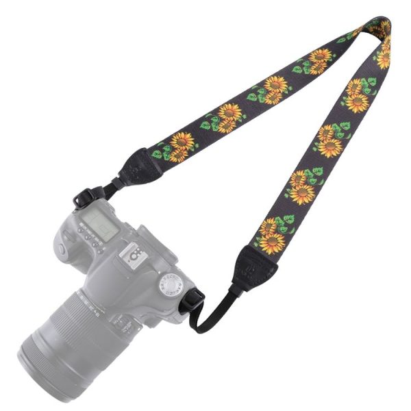 PULUZ Retro Ethnic Style Multi-color Series Sunflower Shoulder Neck Strap Camera Strap for SLR / DSLR Cameras - Image 2
