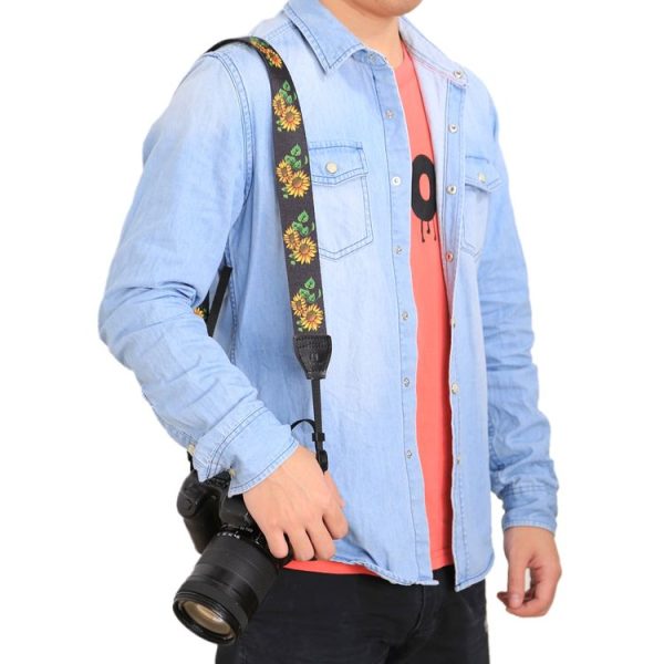 PULUZ Retro Ethnic Style Multi-color Series Sunflower Shoulder Neck Strap Camera Strap for SLR / DSLR Cameras - Image 7