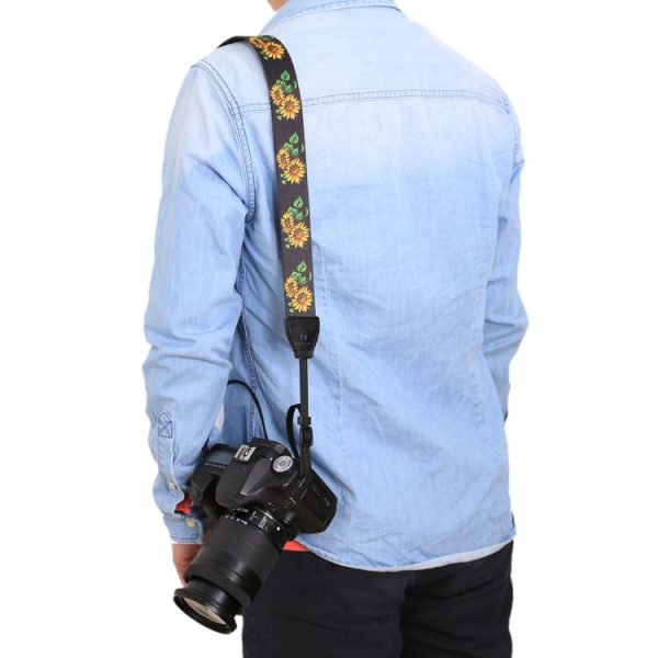 PULUZ Retro Ethnic Style Multi-color Series Sunflower Shoulder Neck Strap Camera Strap for SLR / DSLR Cameras - Image 8