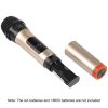 PULUZ UHF Wireless Dynamic Microphone with LED Display (Gold) - Image 3