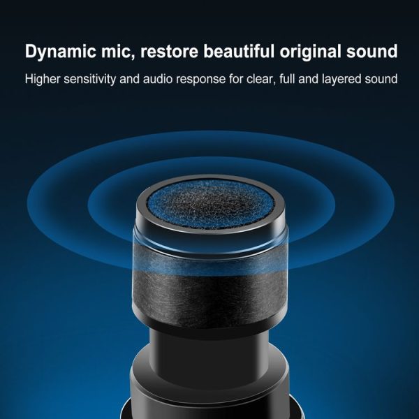 PULUZ UHF Wireless Dynamic Microphone with LED Display (Gold) - Image 5