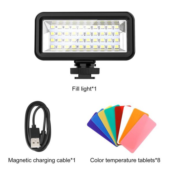 PULUZ 40 LEDs 40m Diving Waterproof Fill Light Camera Video Photo Studio Light (Black) - Image 9