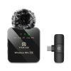 PULUZ Wireless Lavalier Microphone for Type-C Phone, Type-C Receiver (Black) - Image 2