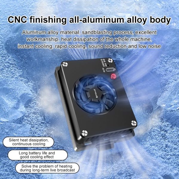 PULUZ Camera Cooling Fan Semiconductor Radiator for Sony / Canon / FUJIFILM / Nikon Cameras (Black) - Image 4