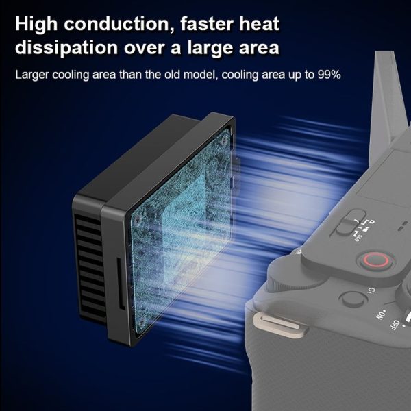 PULUZ Camera Cooling Fan Semiconductor Radiator for Sony / Canon / FUJIFILM / Nikon Cameras (Black) - Image 6