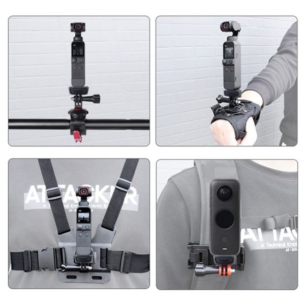 PULUZ 1 / 4 inch Screw Adjustable ABS Action Camera Tripod Adapter (Black) - Image 8