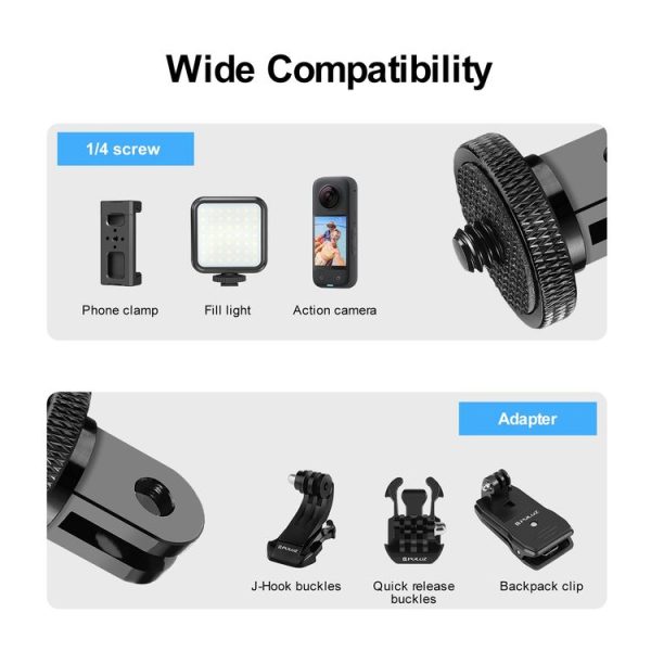 PULUZ 1 / 4 inch Screw Metal Tripod Mount Action Camera Adapter (Black) - Image 5