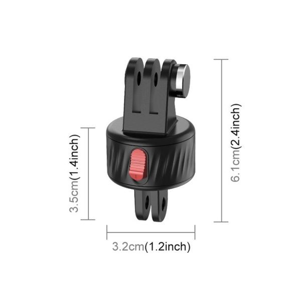 PULUZ Action Camera Magnetic Base Adapter (Black) - Image 2