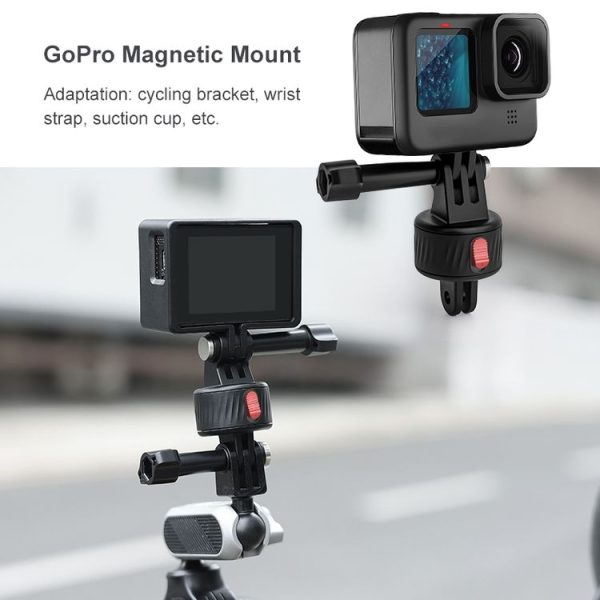 PULUZ Action Camera Magnetic Base Adapter (Black) - Image 3