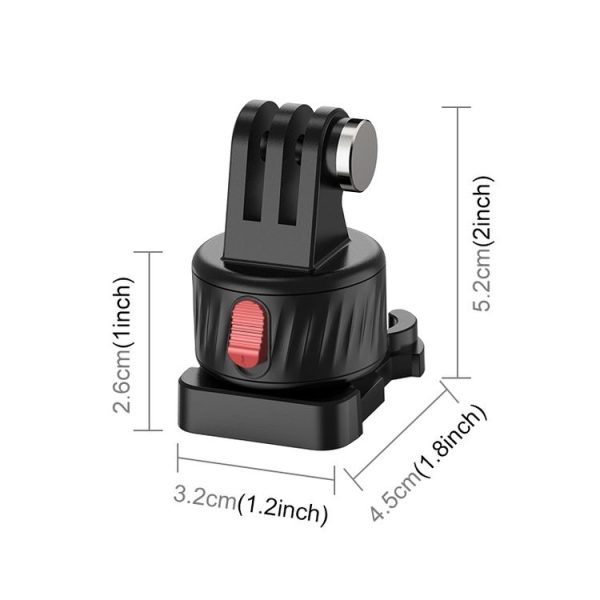 PULUZ Action Camera Quick Release Magnetic Base Adapter (Black) - Image 2