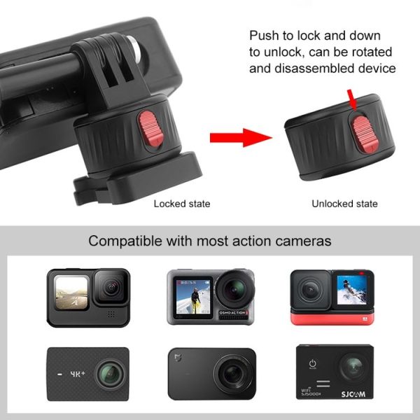 PULUZ Action Camera Quick Release Magnetic Base Adapter (Black) - Image 6