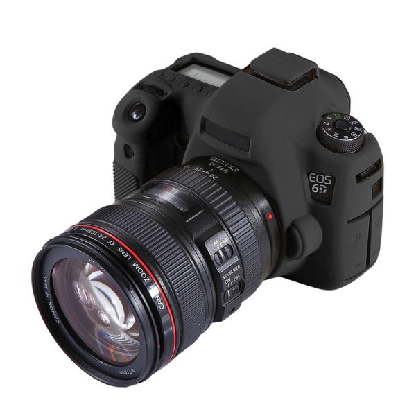 PULUZ Soft Silicone Protective Case for Canon EOS 6D (Black)