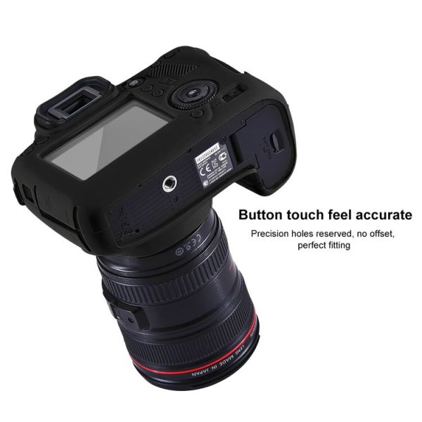 PULUZ Soft Silicone Protective Case for Canon EOS 6D (Black) - Image 5
