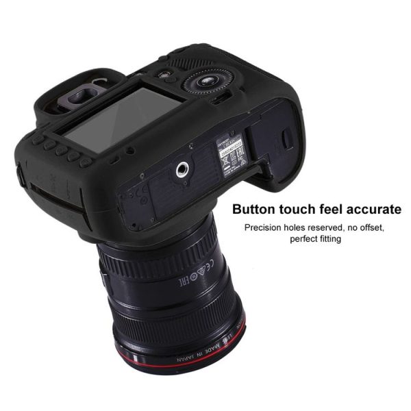PULUZ Soft Silicone Protective Case for Canon EOS 5D Mark III / 5D3 (Black) - Image 5