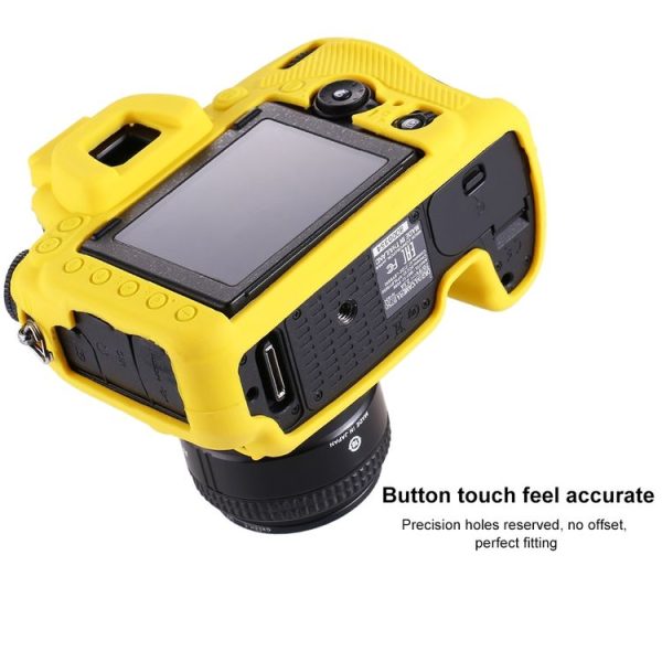 PULUZ Soft Silicone Protective Case for Nikon D750 (Yellow) - Image 5