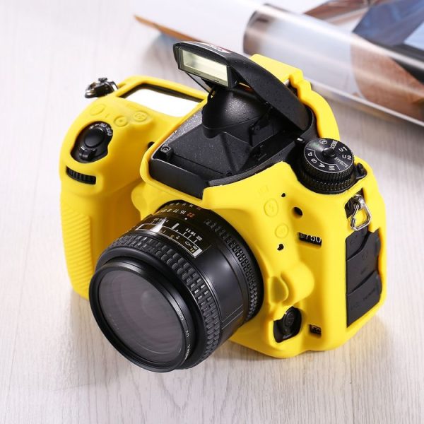 PULUZ Soft Silicone Protective Case for Nikon D750 (Yellow) - Image 9