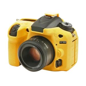 PULUZ Soft Silicone Protective Case for Nikon D7200 / D7100 (Yellow)