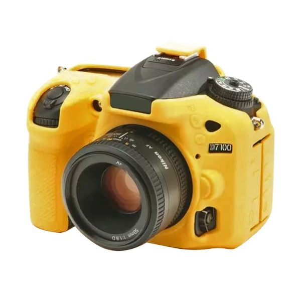 PULUZ Soft Silicone Protective Case for Nikon D7200 / D7100 (Yellow)