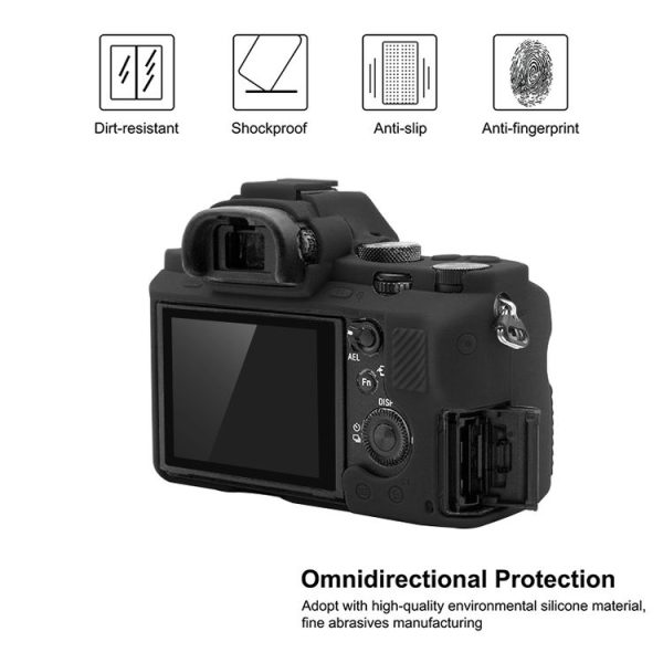 PULUZ Soft Silicone Protective Case for Sony ILCE-7MII / 7SMII / 7RMII (Black) - Image 4