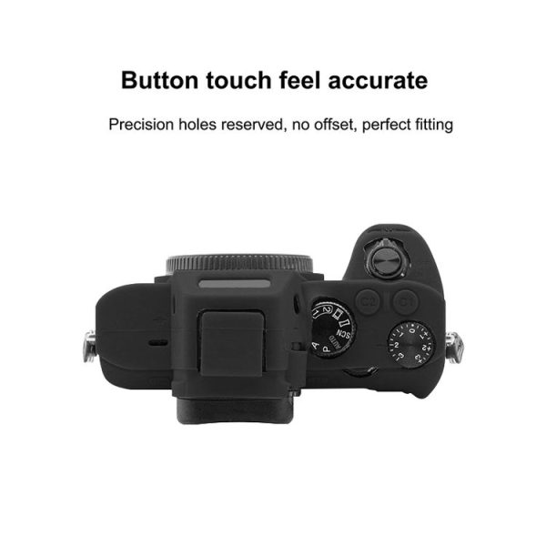 PULUZ Soft Silicone Protective Case for Sony ILCE-7MII / 7SMII / 7RMII (Black) - Image 5