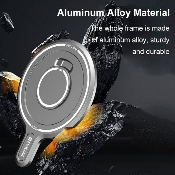 PULUZ For Insta360 FLow Gimbal Magnetic MagSafe Adapter Phone Holder (Silver) - Image 5