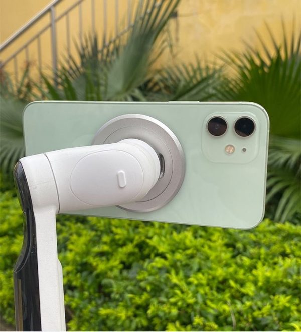 PULUZ For Insta360 FLow Gimbal Magnetic MagSafe Adapter Phone Holder (Silver) - Image 8