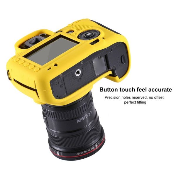 PULUZ Soft Silicone Protective Case for Canon EOS 5D Mark IV (Yellow) - Image 4