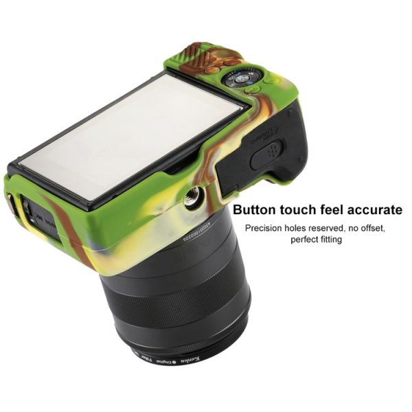PULUZ Soft Silicone Protective Case for Canon EOS M3 (Camouflage) - Image 5
