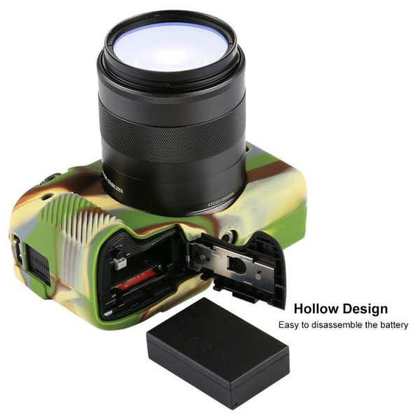 PULUZ Soft Silicone Protective Case for Canon EOS M3 (Camouflage) - Image 6
