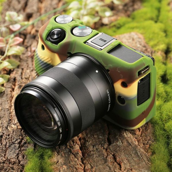 PULUZ Soft Silicone Protective Case for Canon EOS M3 (Camouflage) - Image 9