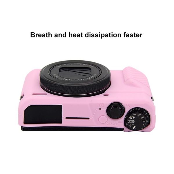 PULUZ Soft Silicone Protective Case for Canon EOS G7 X Mark II (Pink) - Image 5